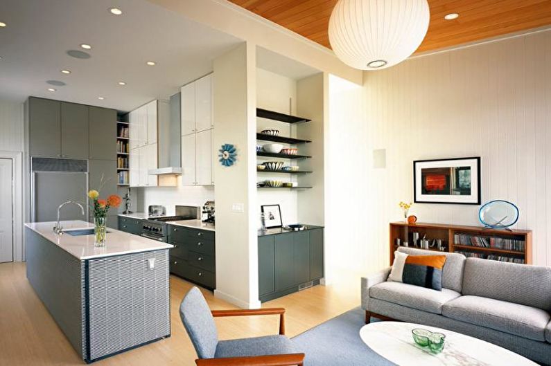 Interior design of a two-room apartment - photo