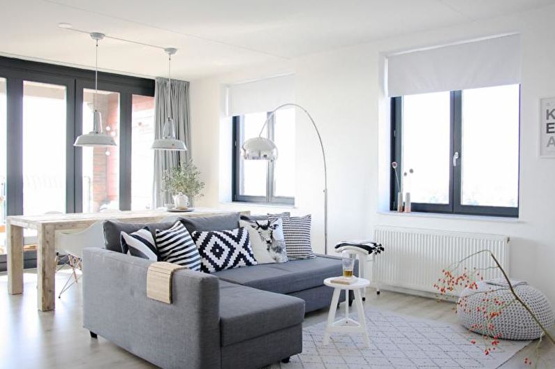 Interior design of a two-room apartment - photo