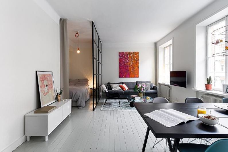 Interior design of a two-room apartment - photo