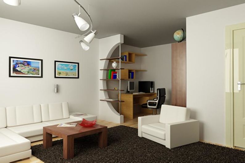 Interior design of a small apartment - photo