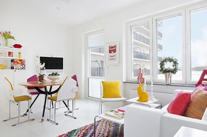 Interior design of a small apartment - photo
