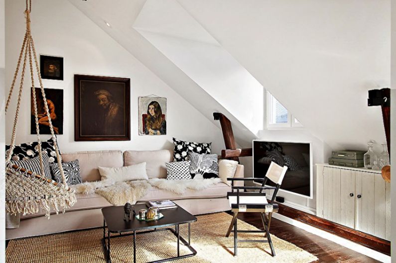 Interior design of a small apartment - photo