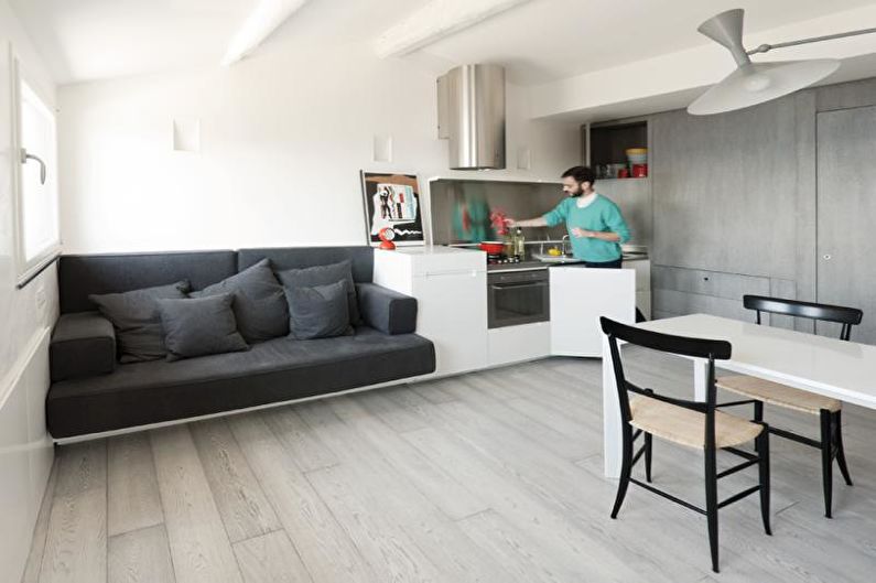 Interior design of a small apartment - photo