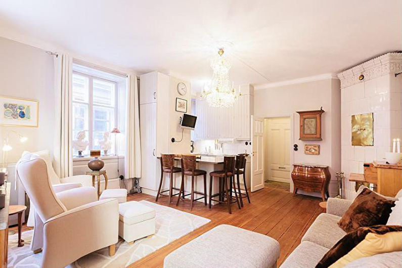 Interior design of a small apartment - photo