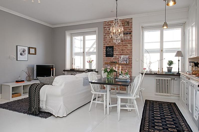 Interior design of a small apartment - photo