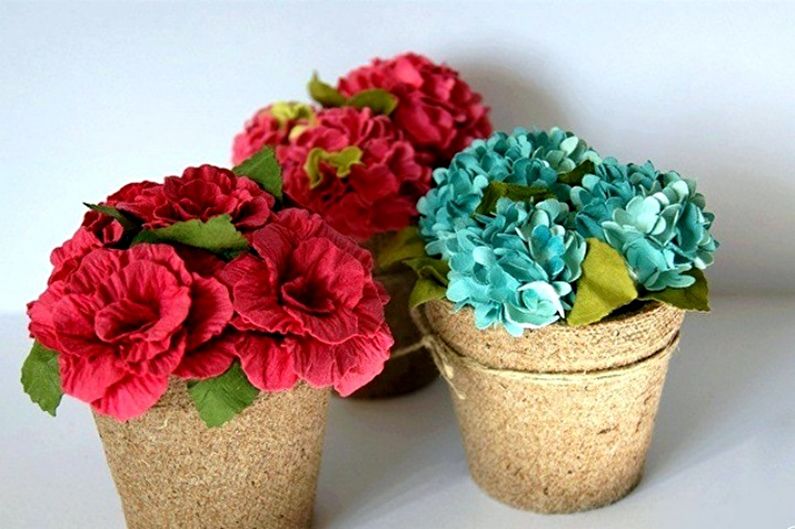 DIY papierowe kwiaty - zdjęcie