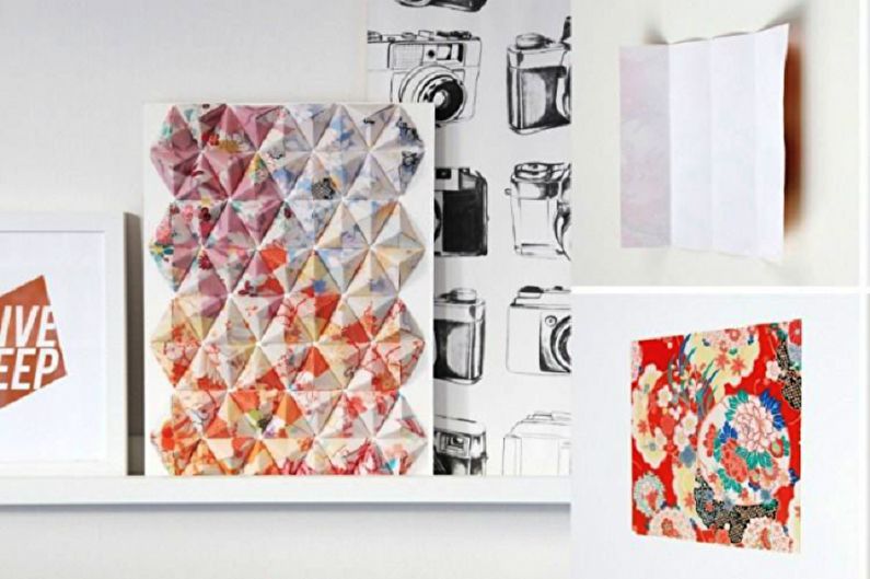 DIY paper crafts - Pyramids for the wall