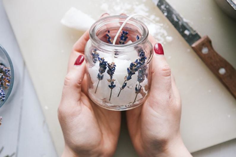 Lavender Candle - DIY Decorative Candles