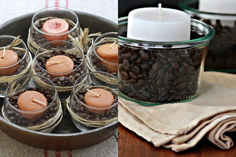 Coffee candle - DIY decorative candles