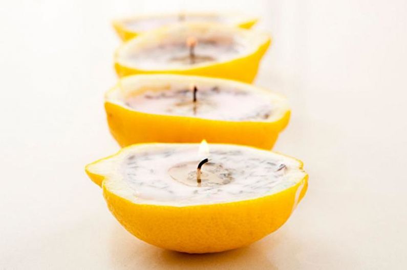 Lemon Candle - DIY Decorative Candles