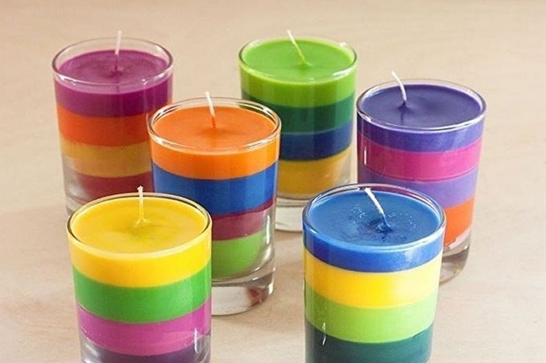 Colorful Candles - DIY Decorative Candles