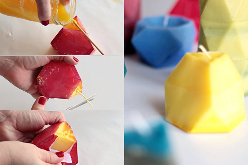 Molds for candles - DIY decorative candles