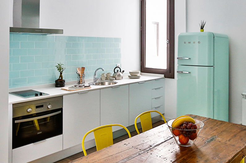 Scandinavian turquoise cuisine - Interior Design