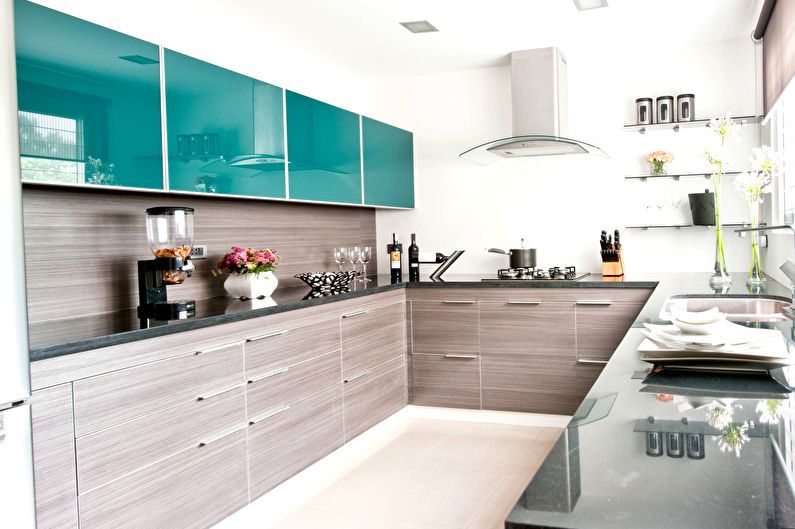 Turquoise Kitchen Design - Lighting and Kitchen Appliances