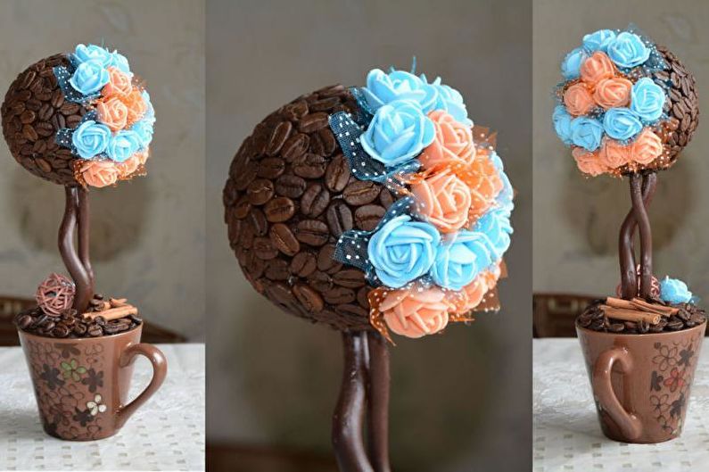 Topiary from coffee: how to do it yourself