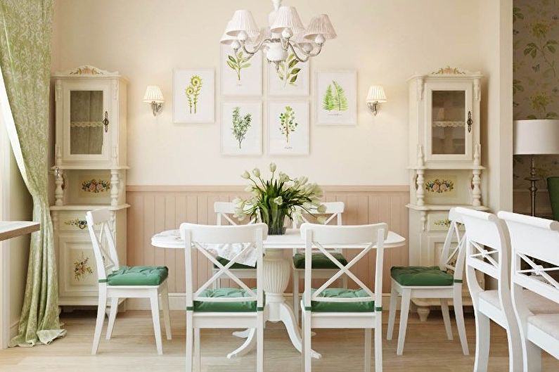 Design of an apartment in Provence style (68 photos)