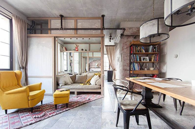 Design of a two-room apartment (70 photos)