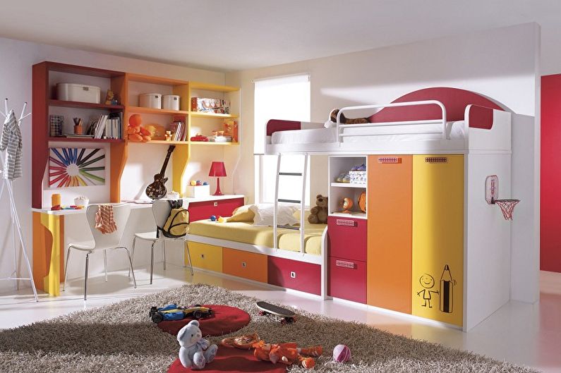 Furniture for a nursery for a boy and a girl - Bed