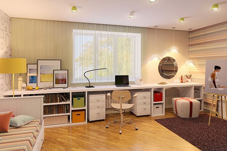 Furniture for a boy’s and a girl’s nursery - Learning Area