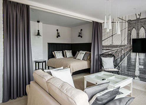 Small studio apartment, 40 m2