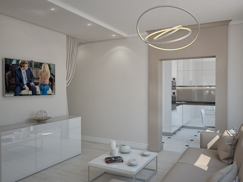 The apartment is in a modern style, 40 sq.m. - photo 2