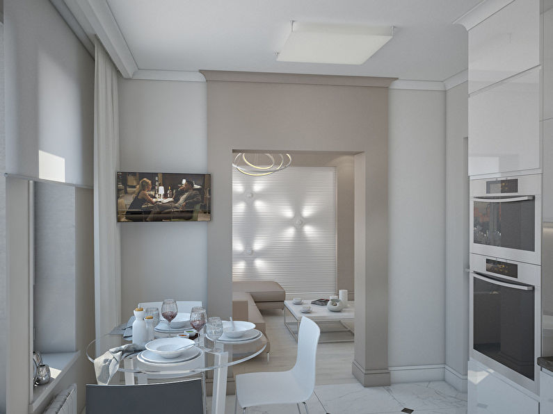 The apartment is in a modern style, 40 sq.m. - photo 3