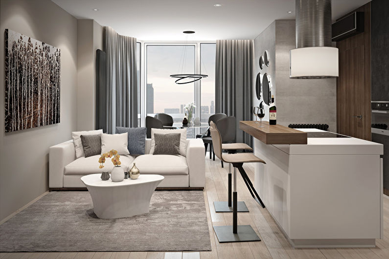 Interior apartment in Mosfilmovsky LCD