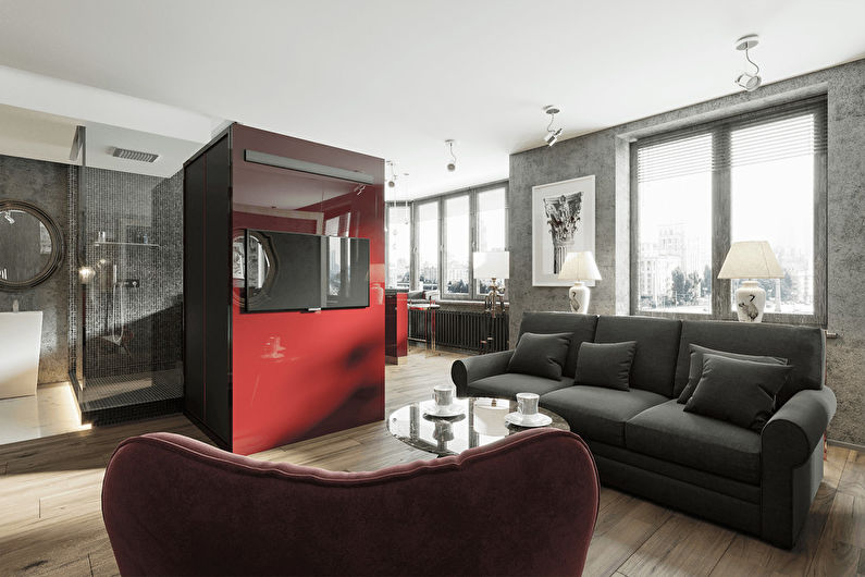 Apartment Interior With Moscow View