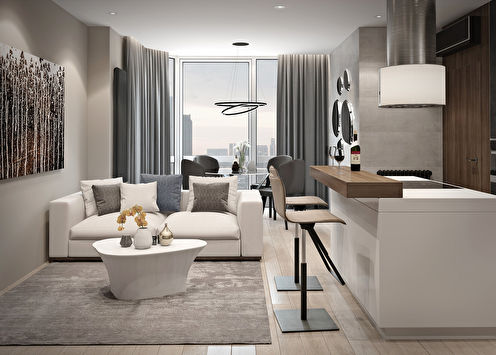 Interior apartment in Mosfilmovsky LCD