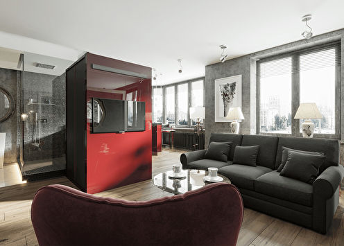 Apartment Interior With Moscow View