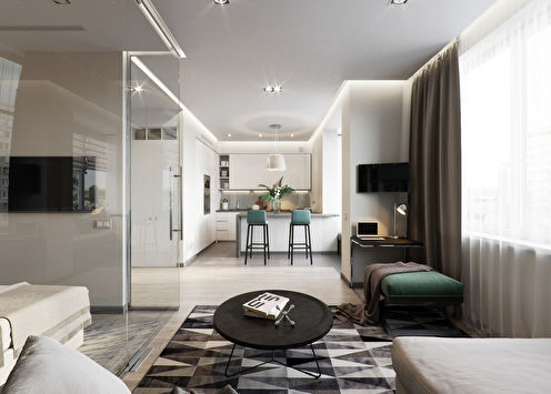 Studio apartment on Tula