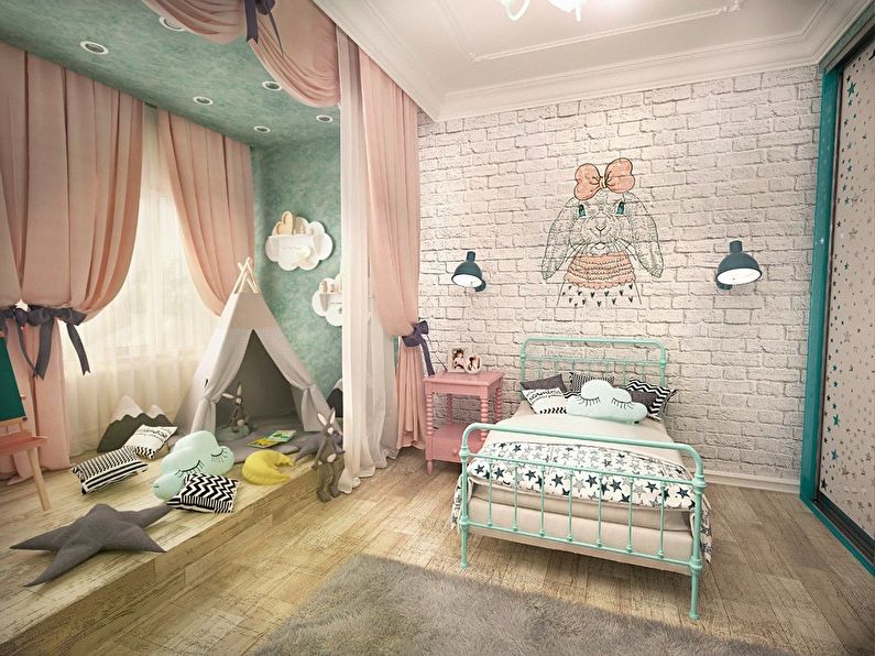 Design of a children's room for a girl - photo 1