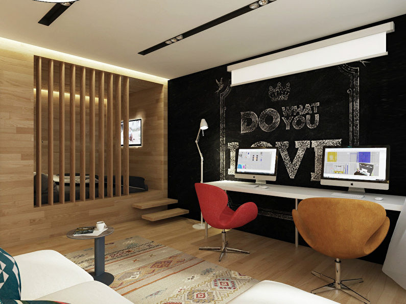 Wood & Stone: One-Room Apartment Project - photo 3