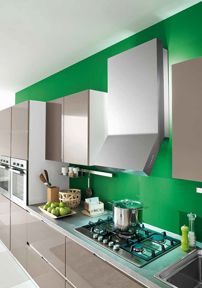 Keukenontwerp in moderne stijl - foto