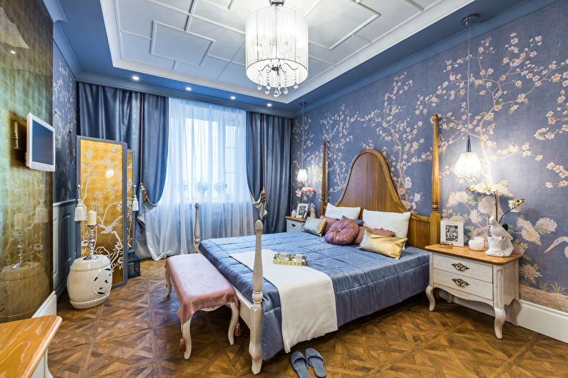 Suunnittele makuuhuone chinoiserie-tyyliin - valokuva 1