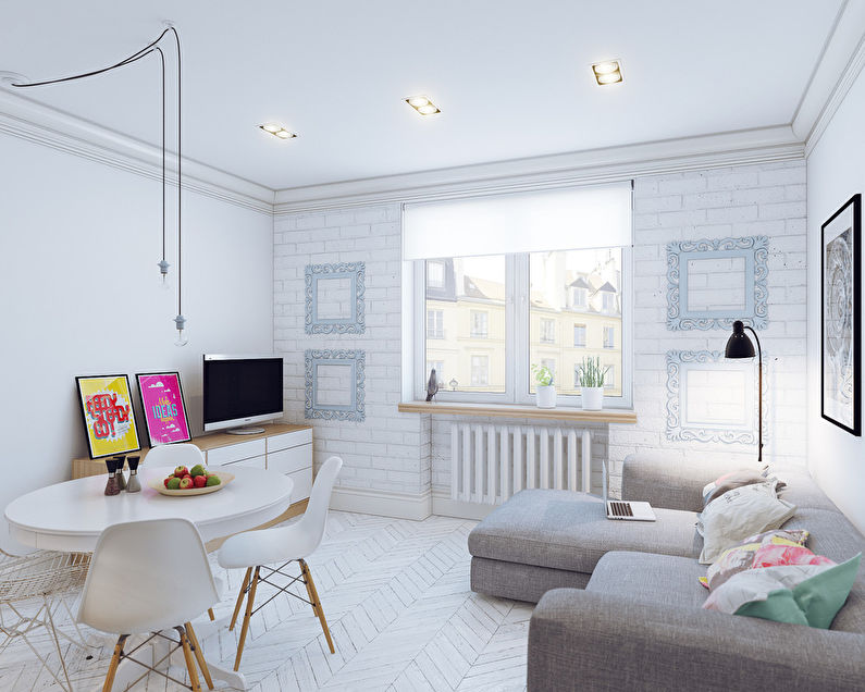 Design of a small apartment, 25 sq.m. - photo 1
