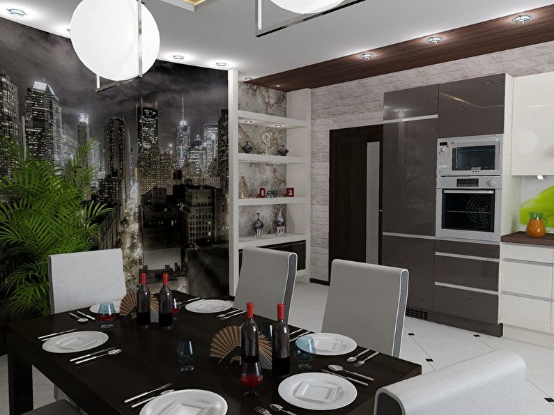 Design project of kitchen in a country house - photo 2