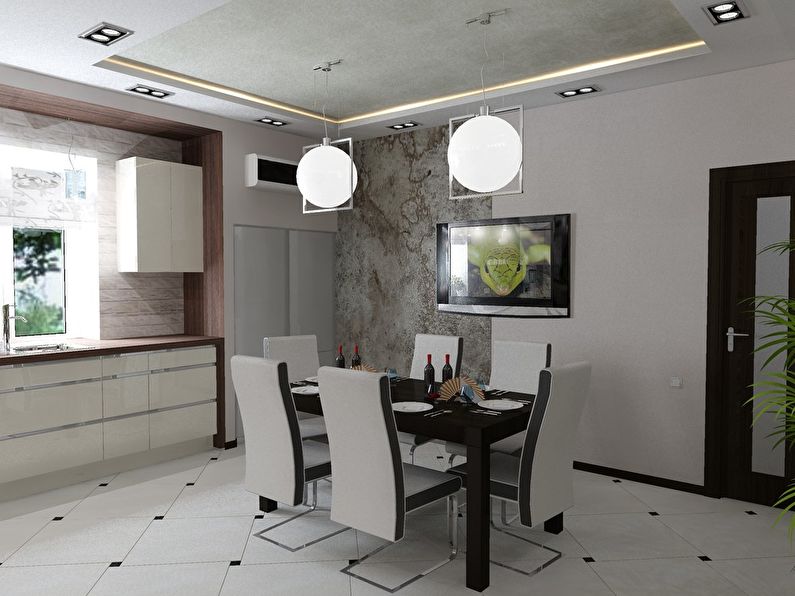 Design project of kitchen in a country house - photo 3