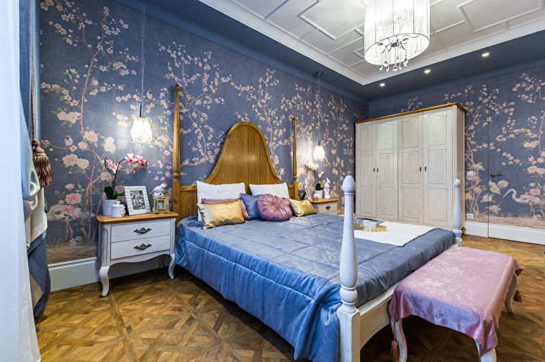 Chinoiserie-makuuhuoneen suunnittelu