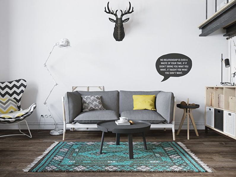 Appartamento in stile loft scandinavo