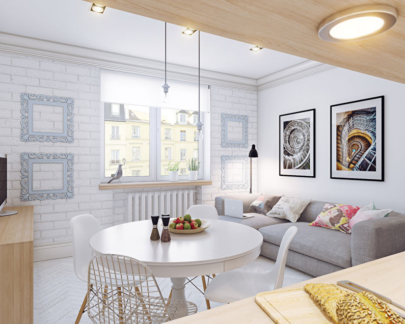Design of a small apartment, 25 sq.m.