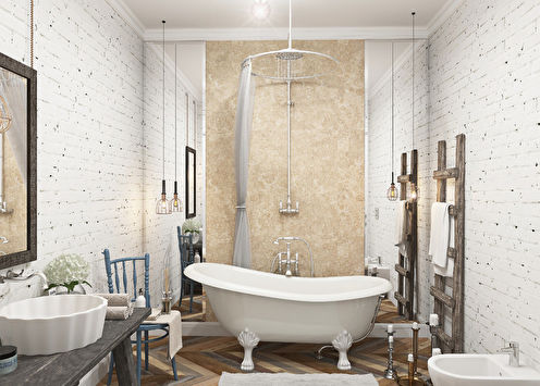 Scandinavian style bathroom