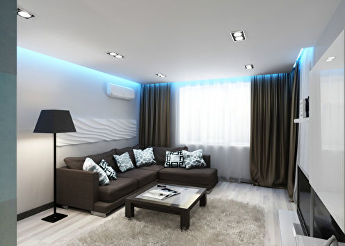 The interior of the apartment 