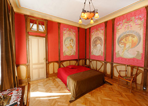 Bedroom in the style of art nouveau, France