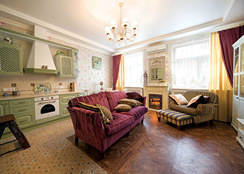 Provence style apartment interior
