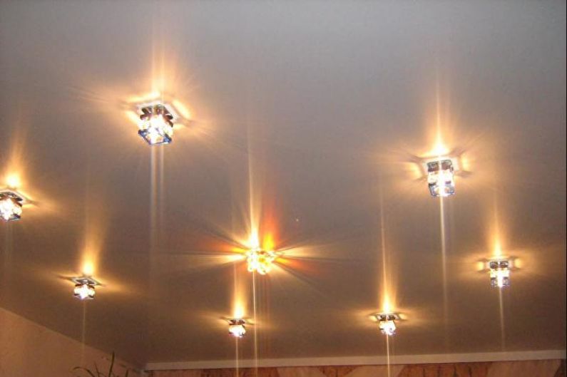 Plasterboard ceiling in the nursery - One-level ceiling