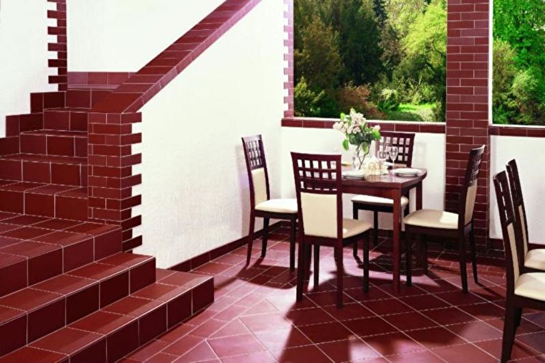 Tiles for the kitchen on the floor - Clinker tiles