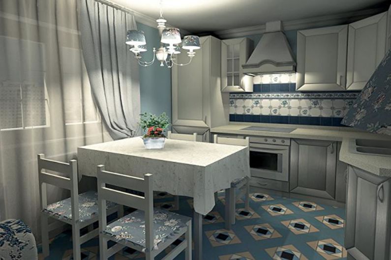 Kitchen tile on the floor - Metlakh tile