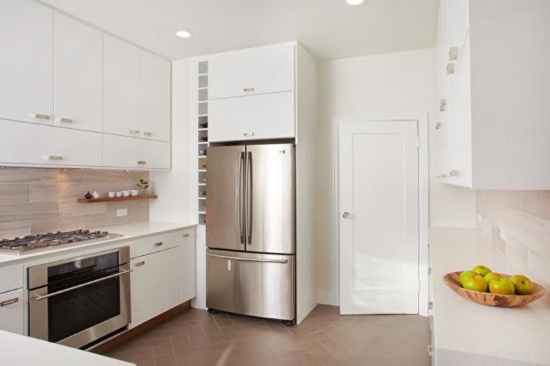 Tiles for the kitchen on the floor - photo