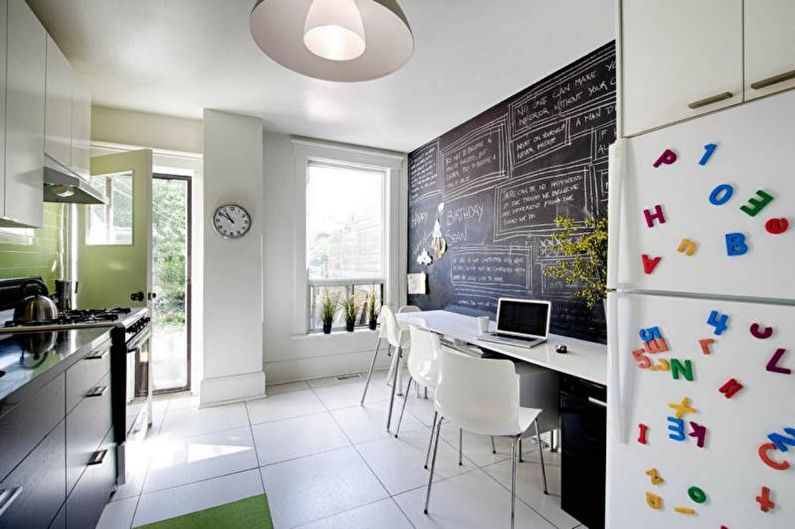 Tiles for the kitchen on the floor - photo